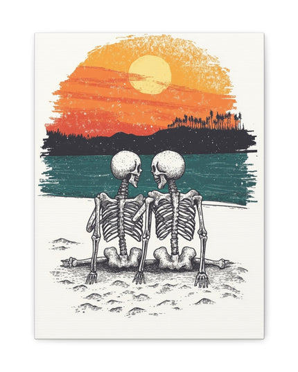 Canvas Gallery Wraps-Best friends until the end of time, even when there's nothing left but bones