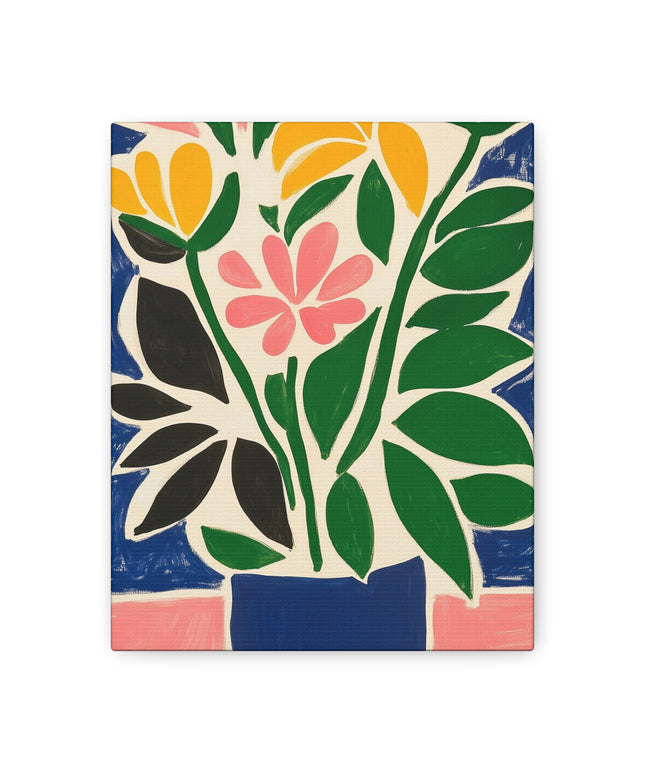 Canvas Gallery Wraps - Abstract Floral Symphony