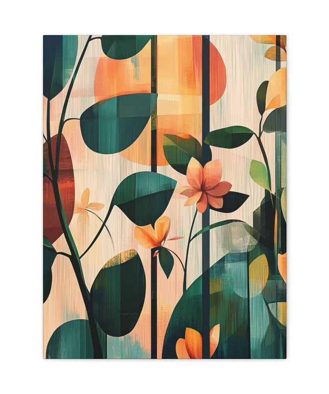 Canvas Gallery Wraps - Lush Botanicals in Abstract