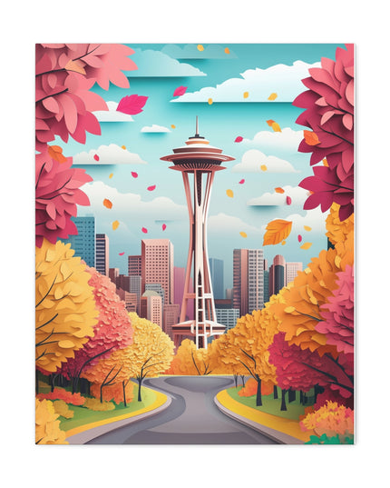Canvas Gallery Wraps - Autumn in Seattle