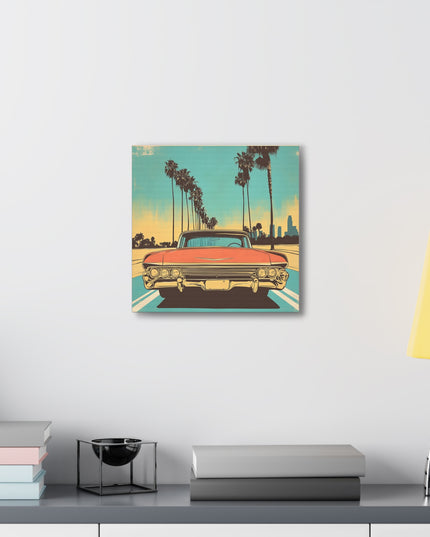 Canvas Gallery Wraps - Vintage Los Angeles Road Trip