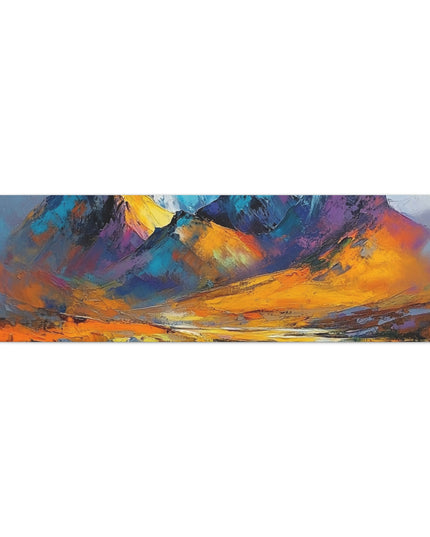 Canvas Gallery Wraps-A Symphony of Colors in the Majestic Mountains