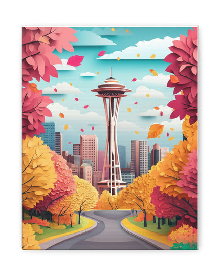 Canvas Gallery Wraps - Autumn in Seattle