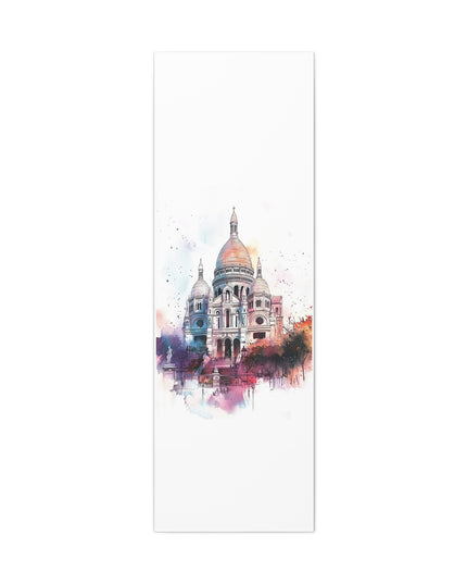 Canvas Gallery Wraps- Sacre Coeur Basilica - Watercolor Art Print