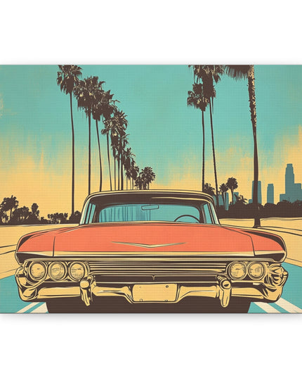 Canvas Gallery Wraps - Vintage Los Angeles Road Trip