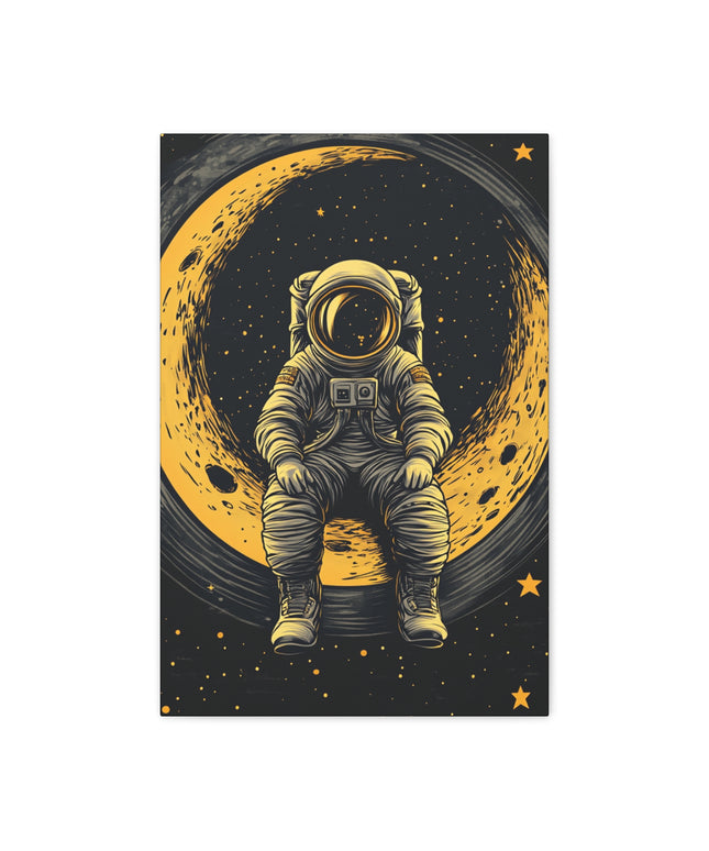 Canvas Gallery Wraps - Lunar Daydream: Astronaut Enjoying the View
