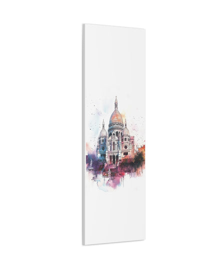 Canvas Gallery Wraps- Sacre Coeur Basilica - Watercolor Art Print