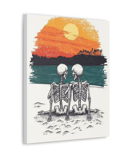 Canvas Gallery Wraps-Best friends until the end of time, even when there's nothing left but bones