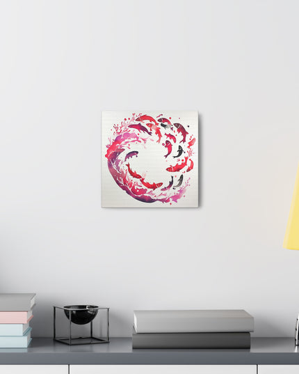 Canvas Gallery Wraps - Sardine School Watercolor Print