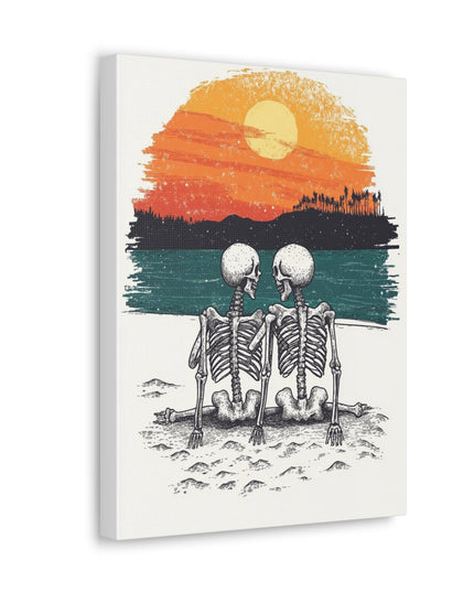 Canvas Gallery Wraps-Best friends until the end of time, even when there's nothing left but bones