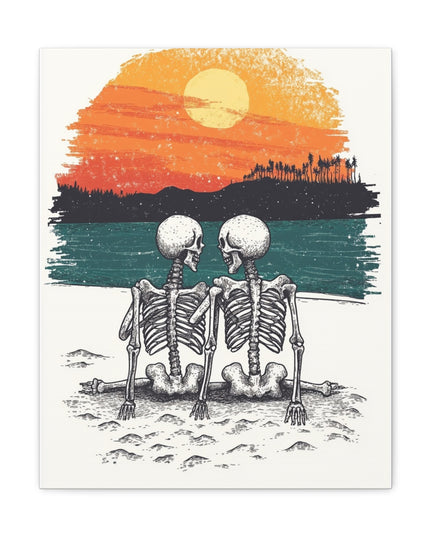 Canvas Gallery Wraps-Best friends until the end of time, even when there's nothing left but bones