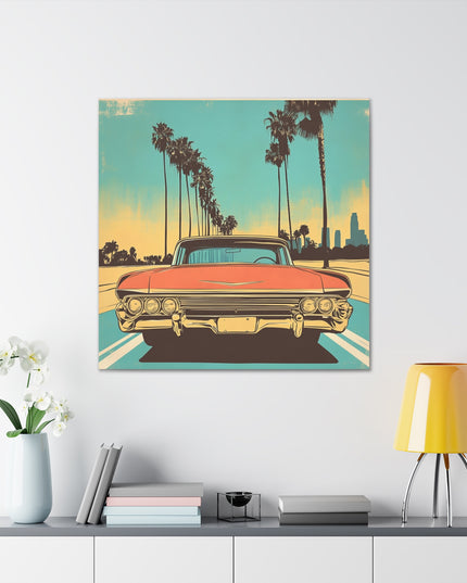 Canvas Gallery Wraps - Vintage Los Angeles Road Trip