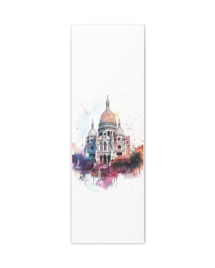 Canvas Gallery Wraps- Sacre Coeur Basilica - Watercolor Art Print