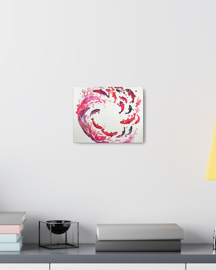 Canvas Gallery Wraps - Sardine School Watercolor Print