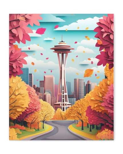 Canvas Gallery Wraps - Autumn in Seattle