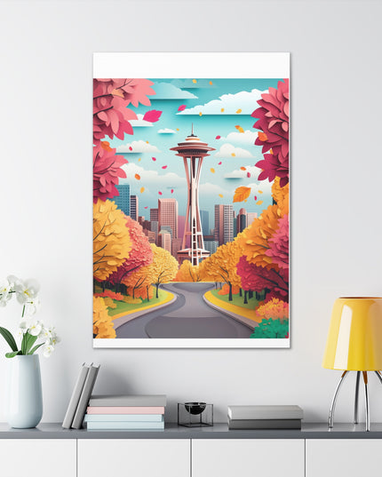 Canvas Gallery Wraps - Autumn in Seattle