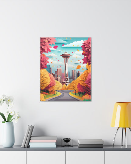 Canvas Gallery Wraps - Autumn in Seattle