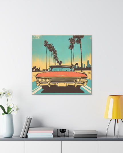 Canvas Gallery Wraps - Vintage Los Angeles Road Trip