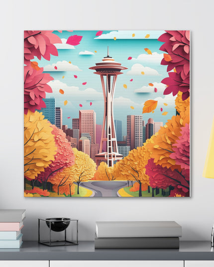 Canvas Gallery Wraps - Autumn in Seattle