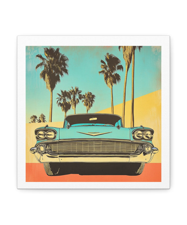 Canvas Gallery Wraps - Retro Cruising in Blue