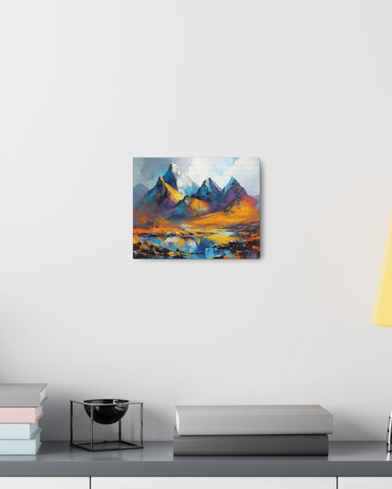 Canvas Gallery Wraps-A Symphony of Colors in the Majestic Mountains