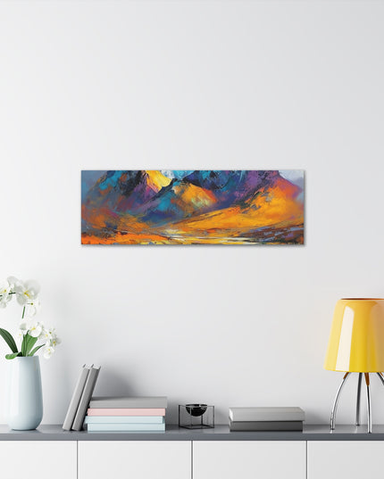 Canvas Gallery Wraps-A Symphony of Colors in the Majestic Mountains